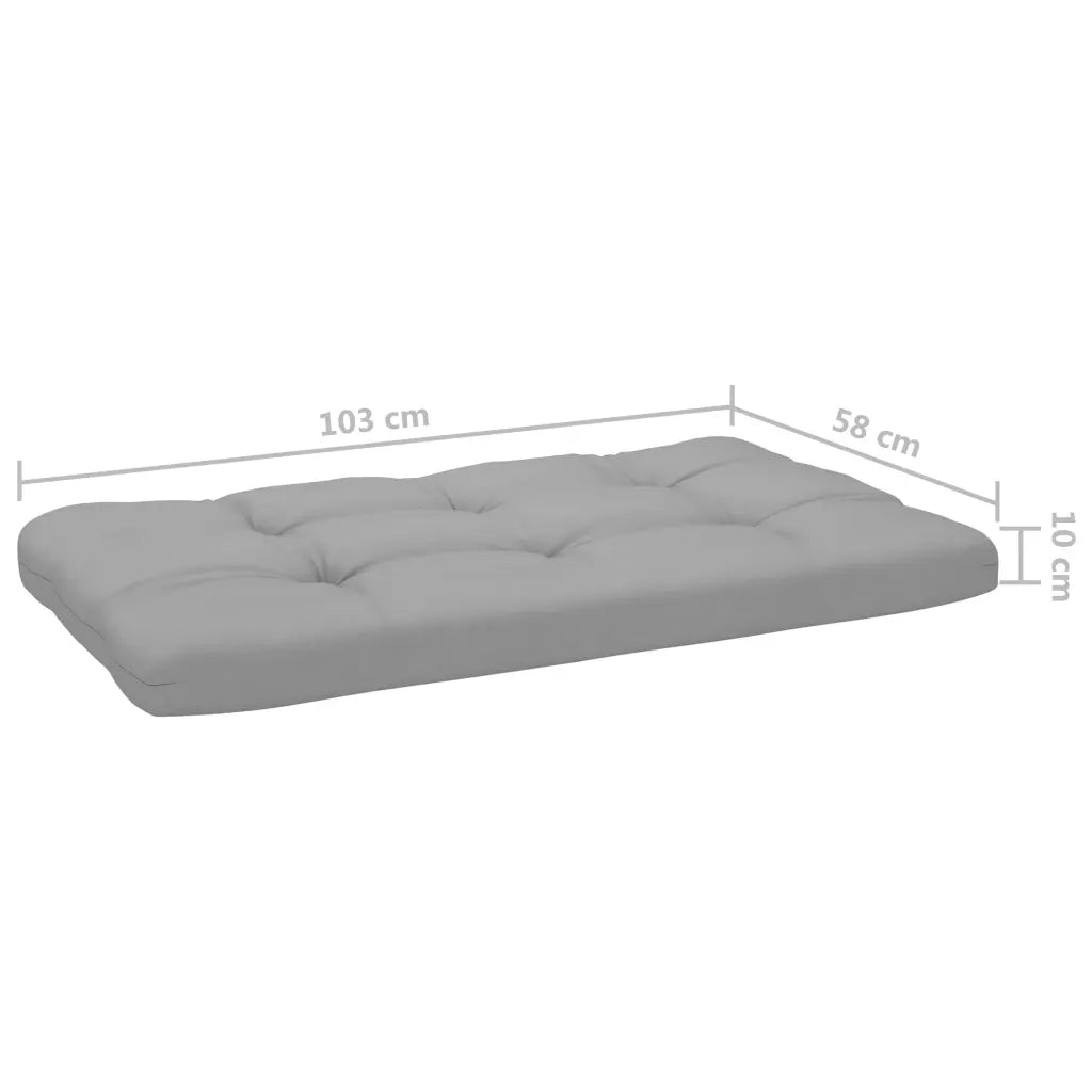 Divano a 2 Posti su Pallet con Cuscini Pino Impregnato Grigio 3066627