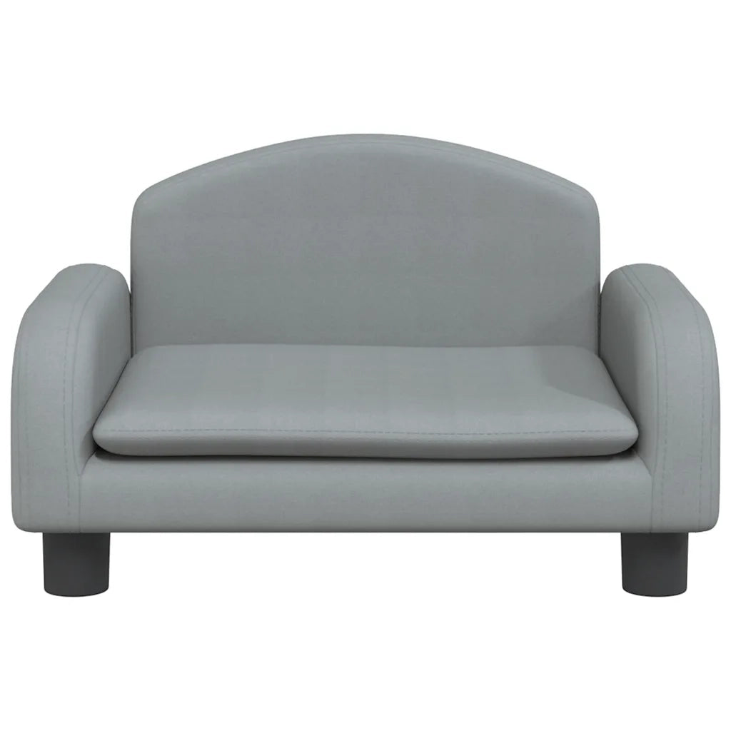 Divano per Bambini-Sofa-Divanetto Grigio Chiaro 50x40x30 cm in Tessuto