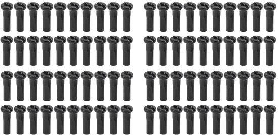 Spakenmoeren 80 Stuks - 14mm per Spaken Hoed - Adatti per 14G Spaken - Fermo in Acciaio Durissimo - Leggero e Compattibile - Spakenkapjes