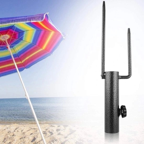 Supporto per ombrellone in acciaio inossidabile - Per giardino/sport/pic nic - Resistente a perdite e crepe - Base per ombrellone con piede