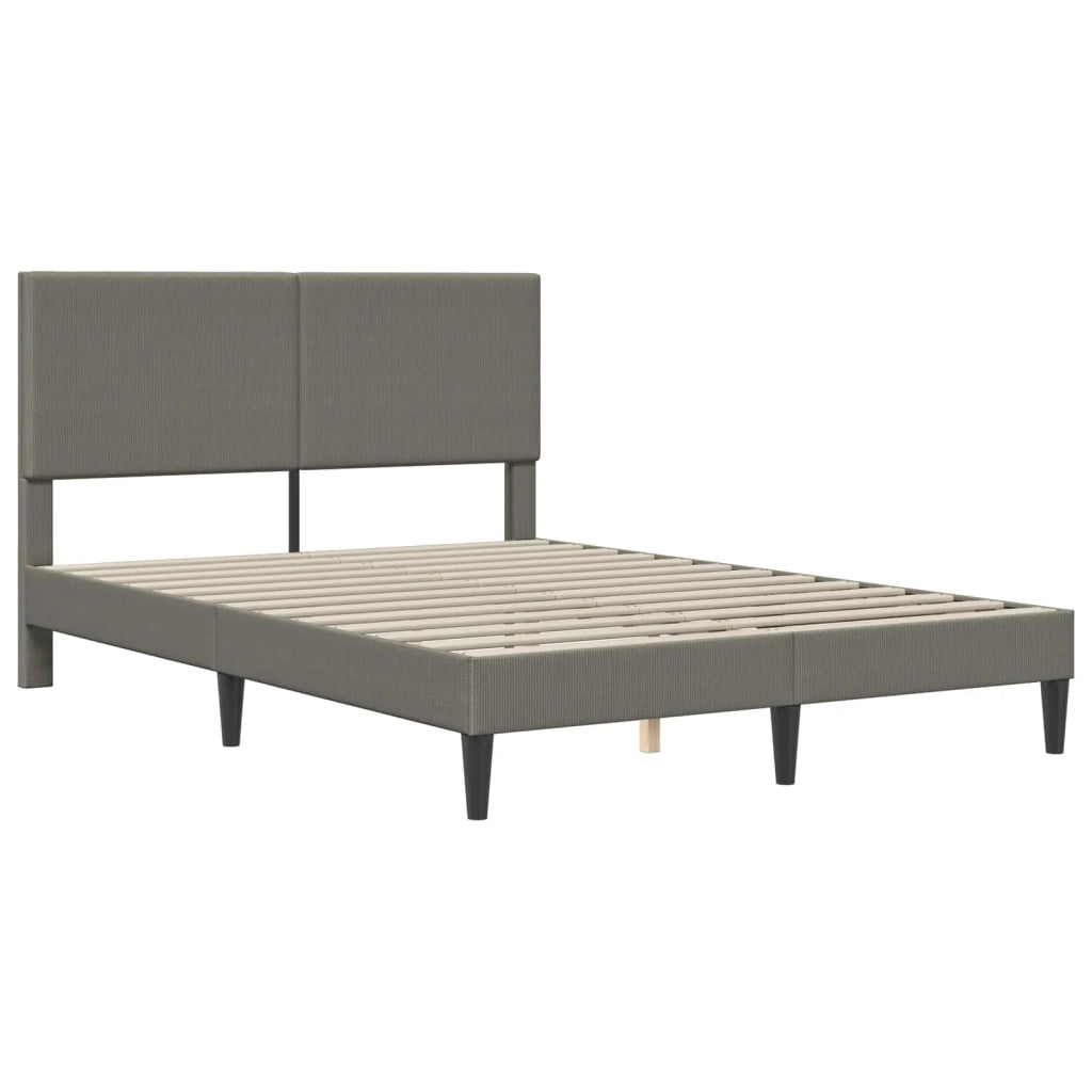 Struttura del letto-Giroletto Grigio Chiaro 120 x 200 cm Tessuto in Cords