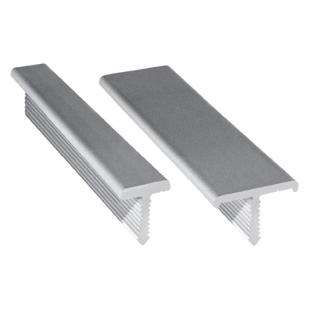 PROFILO A 'T' mm 20 x 10 x 2 - mt 2,5 satinato- 5 pezzi
