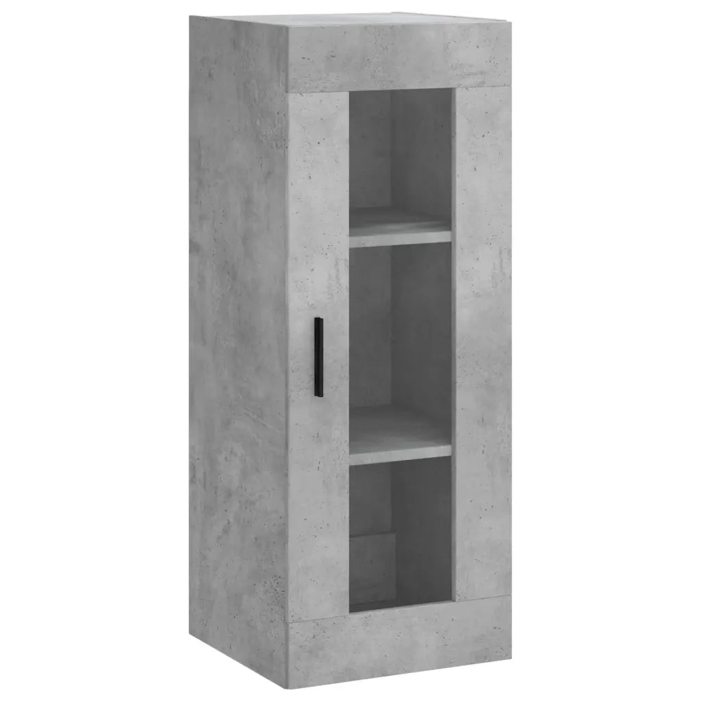 Credenza | Madia | Buffet da pranzo | Armadio da pranzo Grigio Cemento 34,5x34x180 cm in Legno Multistrato