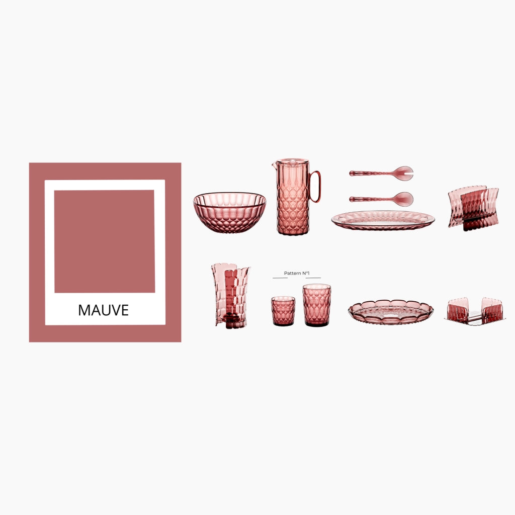 Posate Vanity per insalata colore malva 27,5x6,3 cm