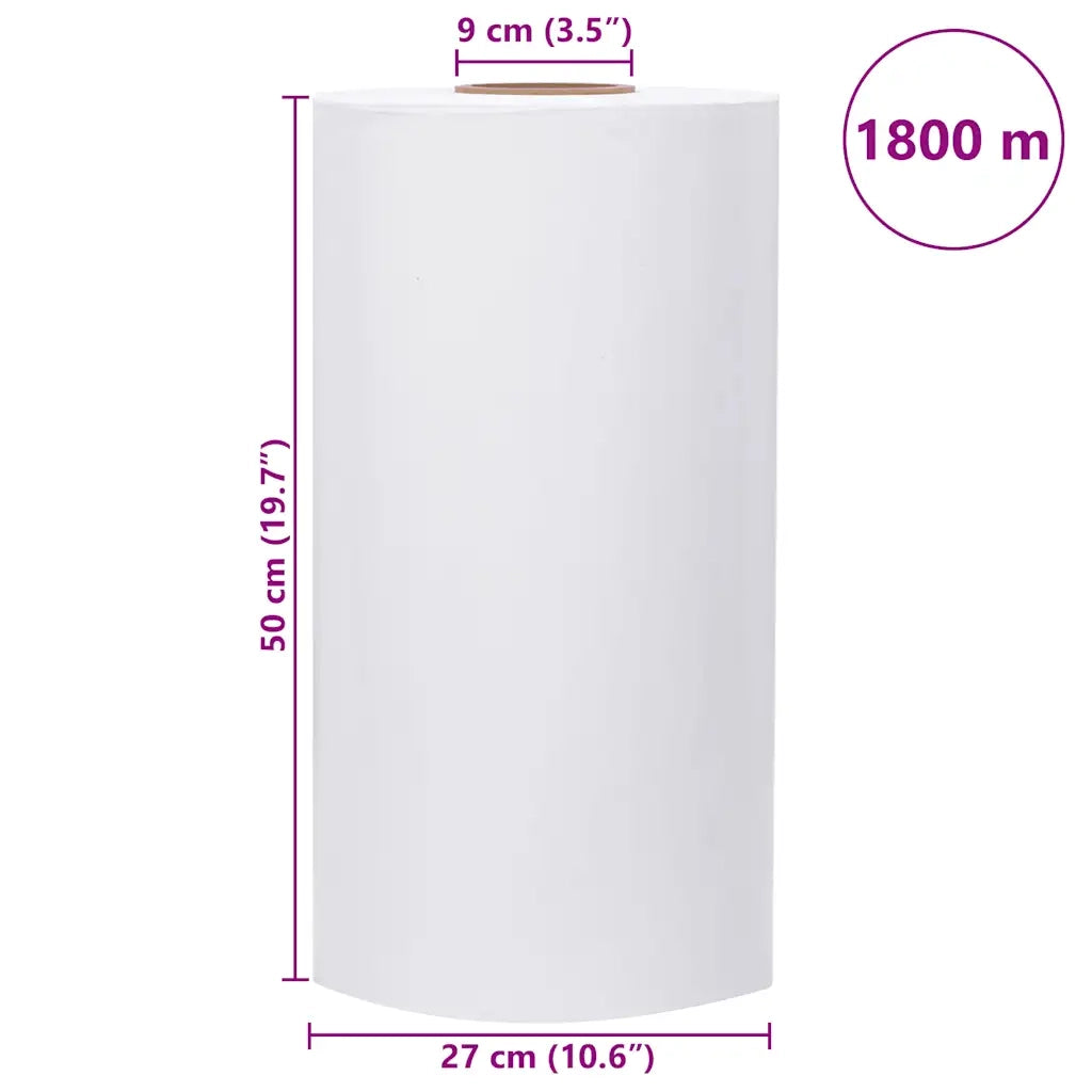 Film Estensibile Agricolo Bianco 25 ?m 50 cm x 1800 m