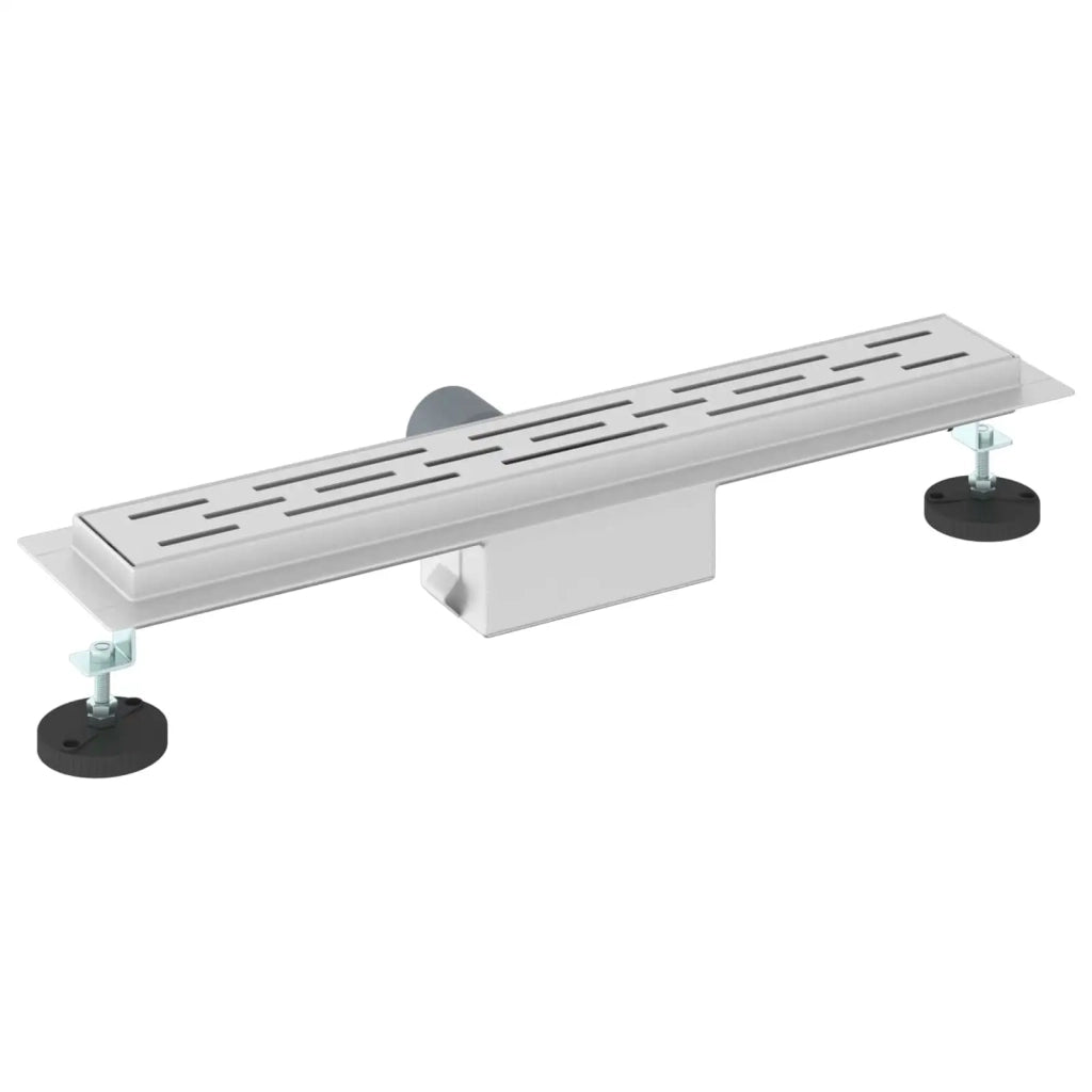 Drenaggio doccia con design a striscia Argento 50 cm 42015955