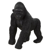 Scultura Gorilla 2, Nero, Poliresina, 35x21,5x37,5 cm
