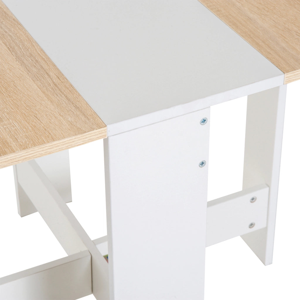 Tavolo da cucina pieghevole ¨C Minimal ¨C 103x76x74 cm legno bicolore quercia bianco