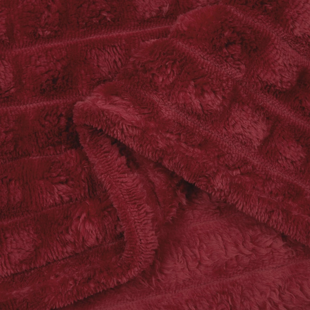 Coperta Rosso Bordeaux 150 x 130 cm Panno