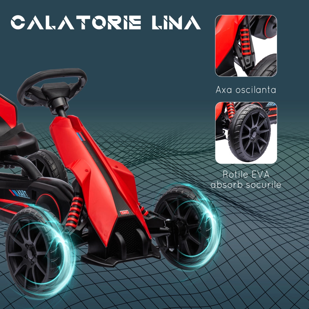 Go Kart per Bambini ¨C zephmum ¨C Rosso, per 3-8 Anni