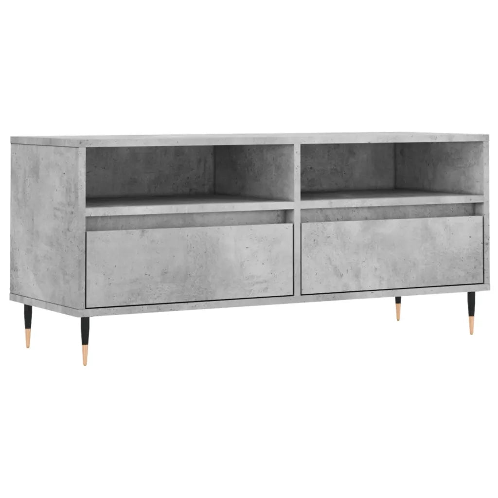 Mobile per TV-Credenza TV-Console TV Grigio Cemento 100x34,5x44,5 cm Legno Multistrato 384859