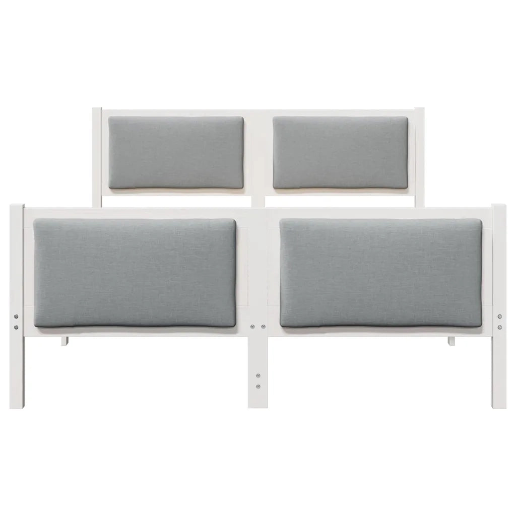 Letto matrimoniale | Letto per adulti | Struttura del letto Grigio chiaro 160 x 200 cm Tessuto