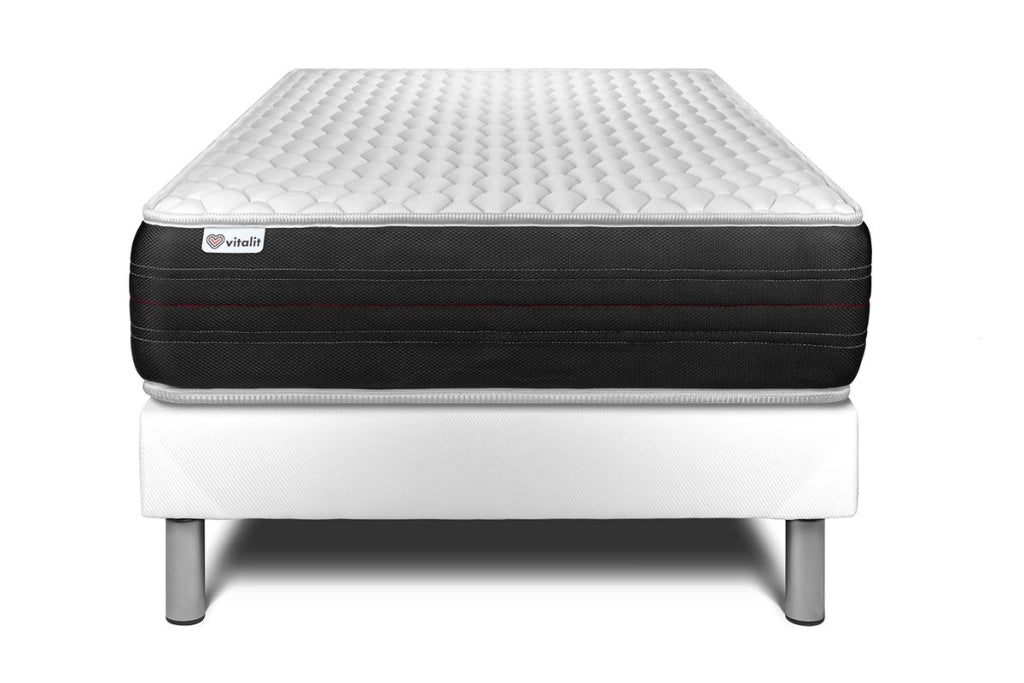 Letto con materasso VITAL SPRING 120 x 200 cm Rete kit Bianco