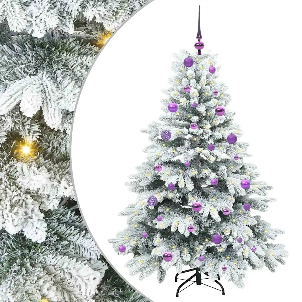 Albero di Natale artificiale con 150 LED Bianco 150 cm PE e PVC 3397607