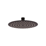 Soffione doccia tondo 20 cm nero opaco