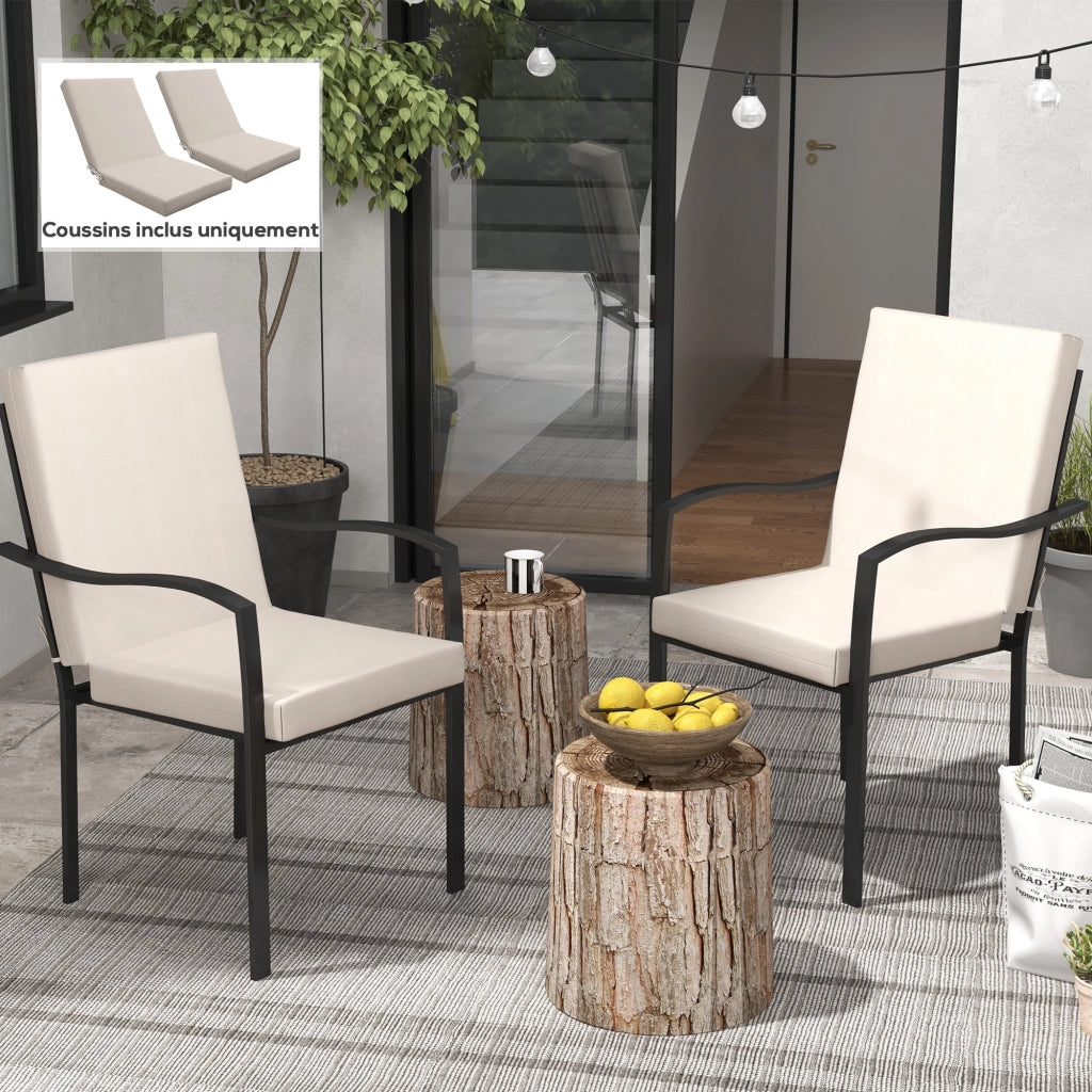 Cuscini per Poltrona ¨C Zephmum ¨C 2 Pezzi Beige 112x51 cm