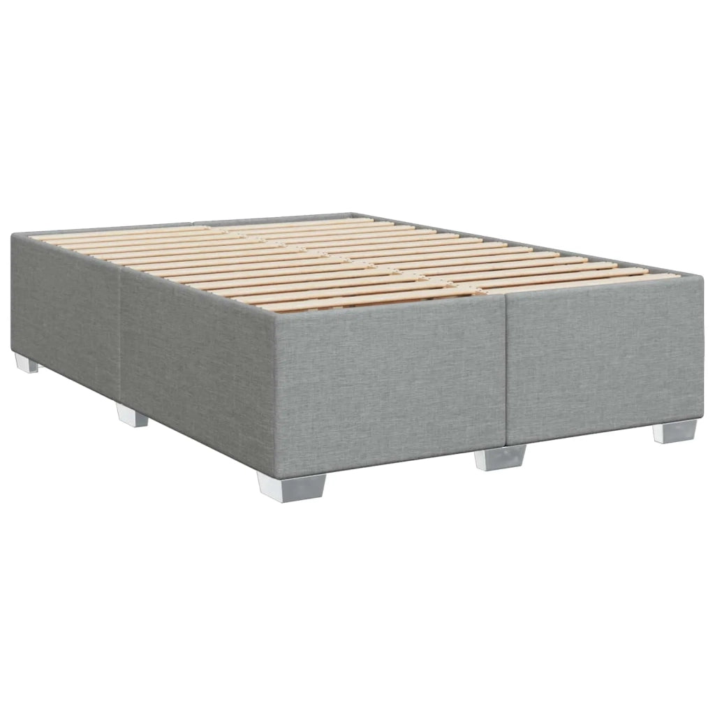 Letto con Box Spring, Materasso e LED Grigio Chiaro Tessuto 3451959