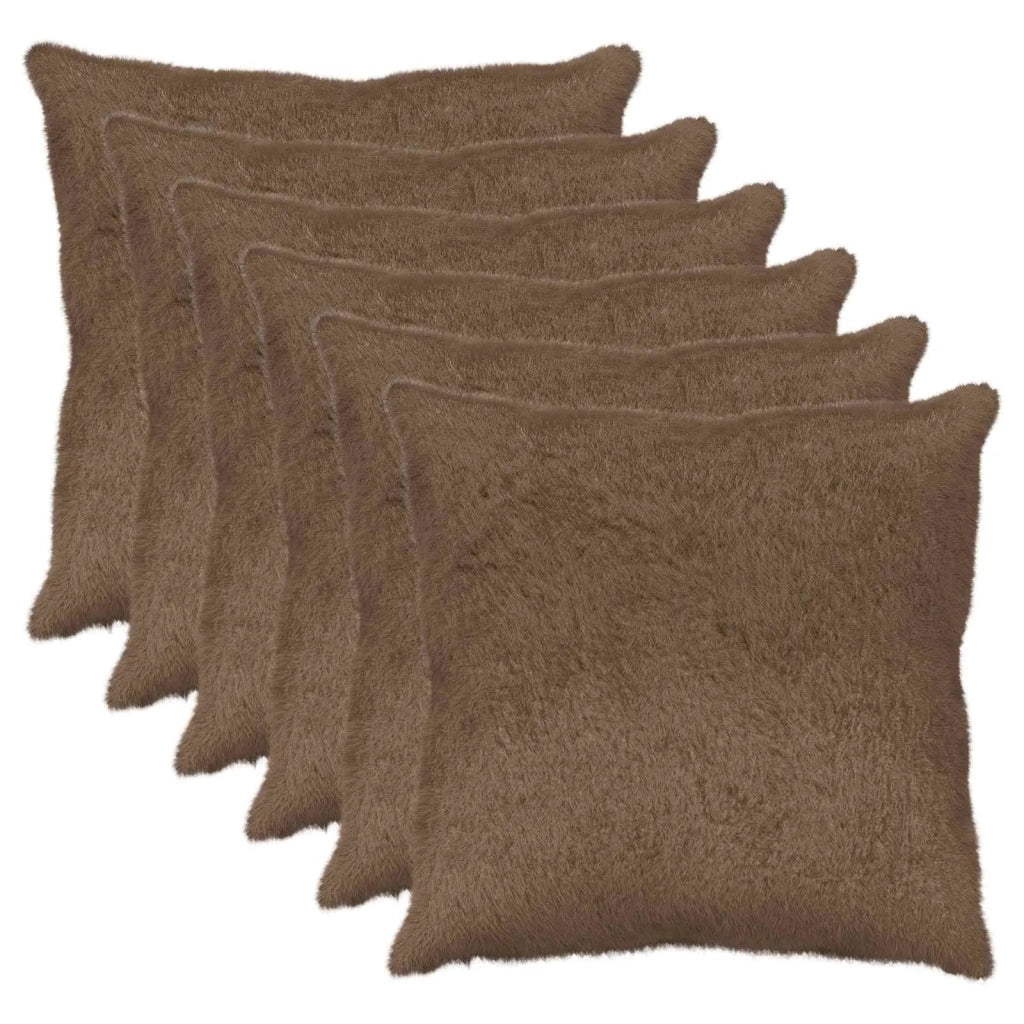 Federa 6 pz HEERLEN Marrone Chiaro 65 x 65 cm 913140