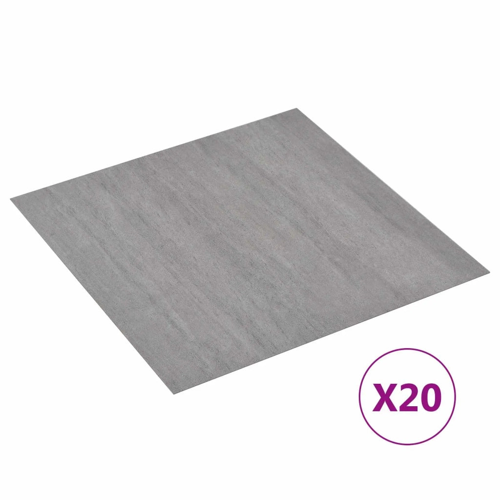 Plance per Pavimentazione Autoadesiva 30,5 x 30,5 cm 20 pcs PVC