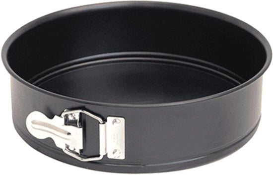 Torta per forno a aria calda XL XXL nero, Ø 18 cm x 7 cm, acciaio anodizzato - ideale per torte - teglia con superficie antiaderente