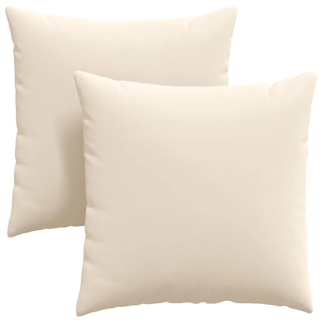 Cuscini da Divano 2 pcs Beige 80 x 80 cm Tessuto 42014074