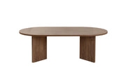 Tavolino da caffè in legno "Sabbia" - 60 x 119 x 40 cm - Noce
