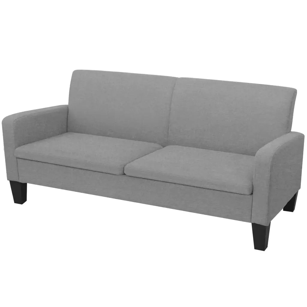 Set di Divani 2 pz in Tessuto Grigio Chiaro 278212
