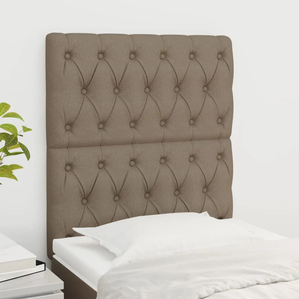 Testiera | Testata per letto Tortora 80x7x118/128 cm Tessuto
