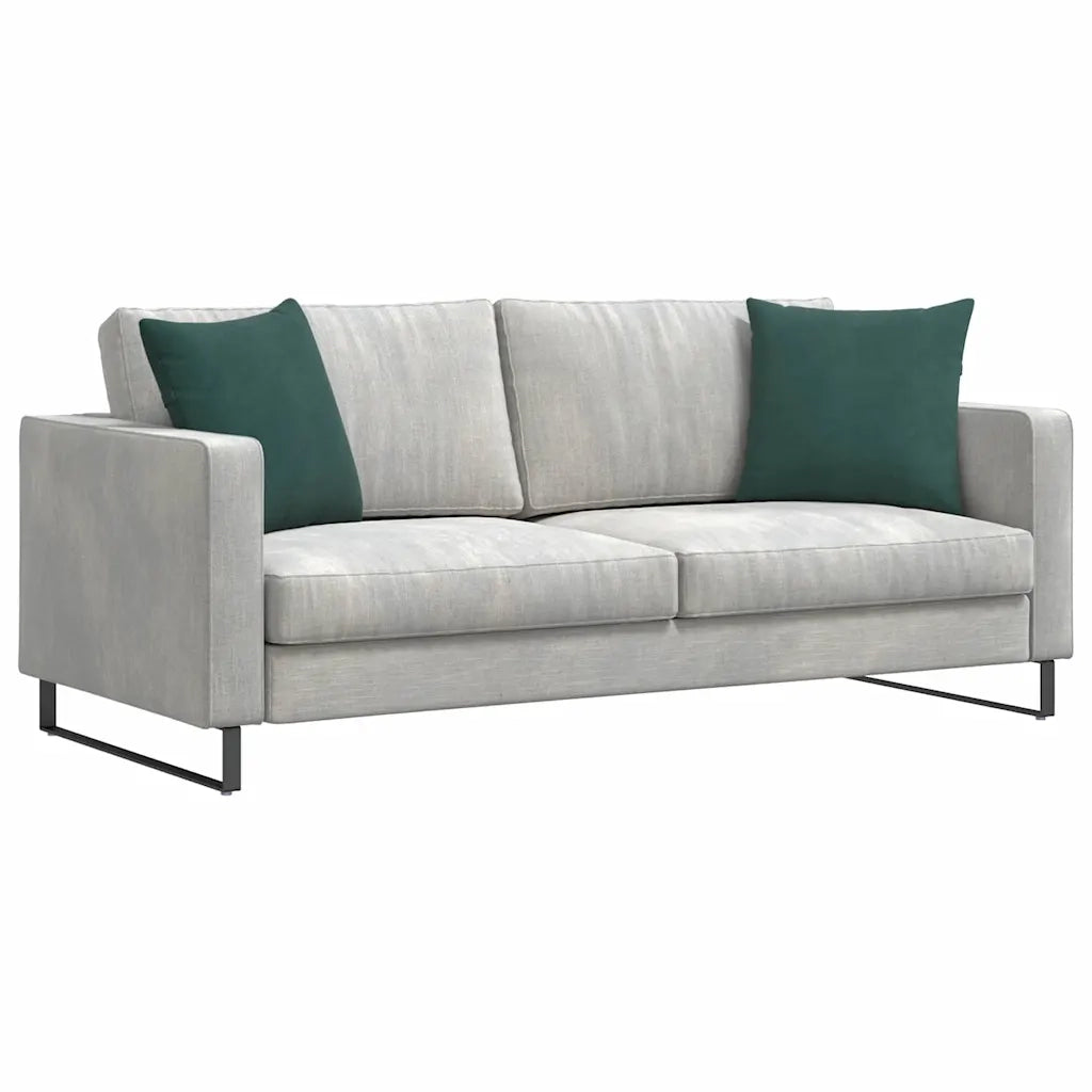 Cuscini da Divano 2 pcs Verde Scuro 45 x 45 cm Tessuto in Cords 42013930