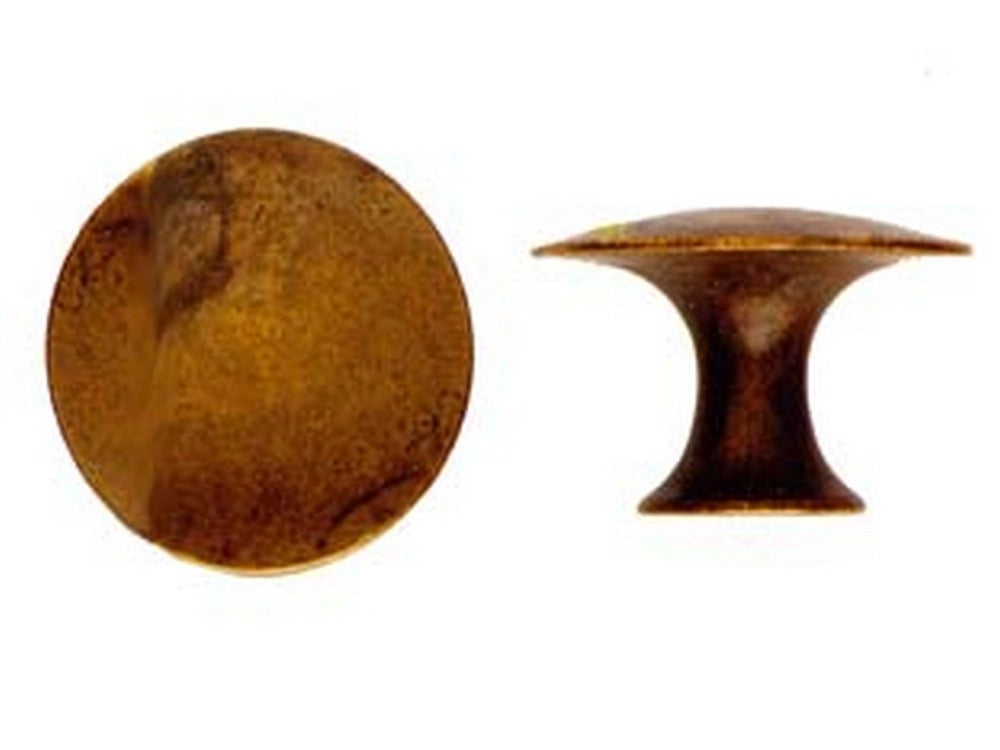 10pz pomoli per mobili mod.24459 in ottone anticato  - ø mm.25 cod:ferx.fer107617