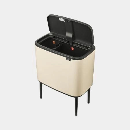 Brabantia Bo Touch Bin 34 L 2 cestello/i Beige
