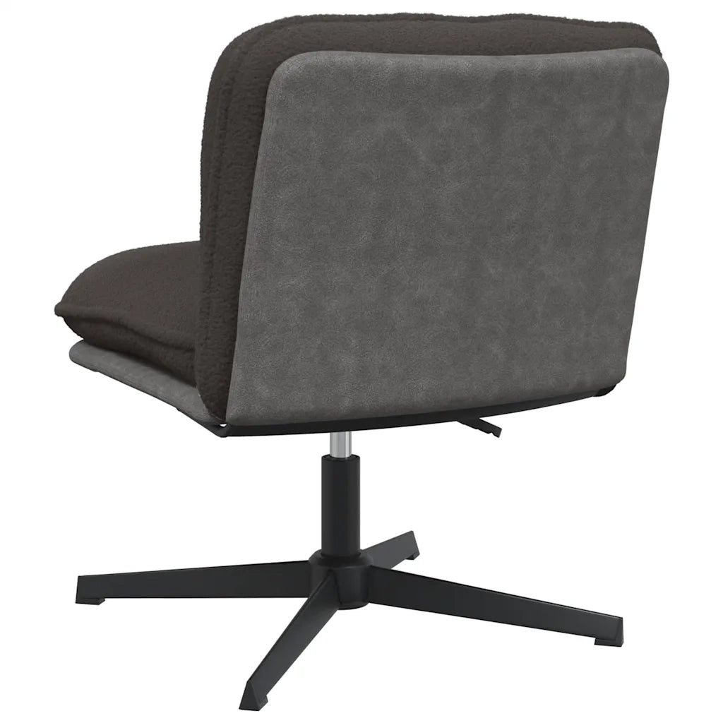 Sedia da Ufficio Girevole Riccio Grigio Scuro Effetto Lana 4105386
