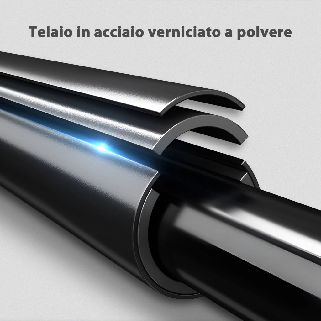 Set 2 Barre per Dip ¨C Minimal ¨C Acciaio Nero, 70x50x80-105 cm