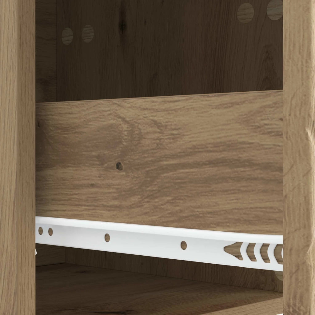 Mobiletto da notte a muro 2 pcs Rovere Artigianale 898804