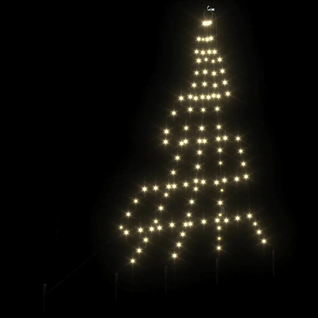 Albero di Natale LED con picchetti per il terreno 182 cm 42018737
