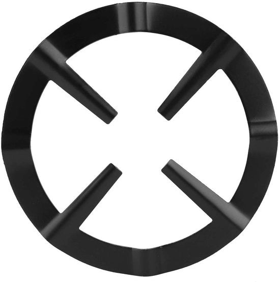 Supporto Antiscivolo per Fornello a Gas - Porta Piatto - Sostegno in Acciaio Inossidabile - 13,3cm x 13,3cm - Resistente ai Colpi