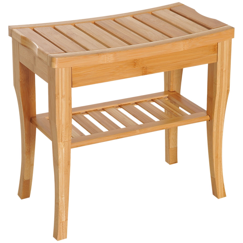 Sgabello da Bagno ¨C Minimal ¨C Bamb¨´ 47.5x26x44.5 cm Naturale
