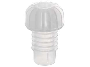 TAPPO LUNGO IN PLASTICA ALETTATO- - in conf. da pz.100 - 5 busta