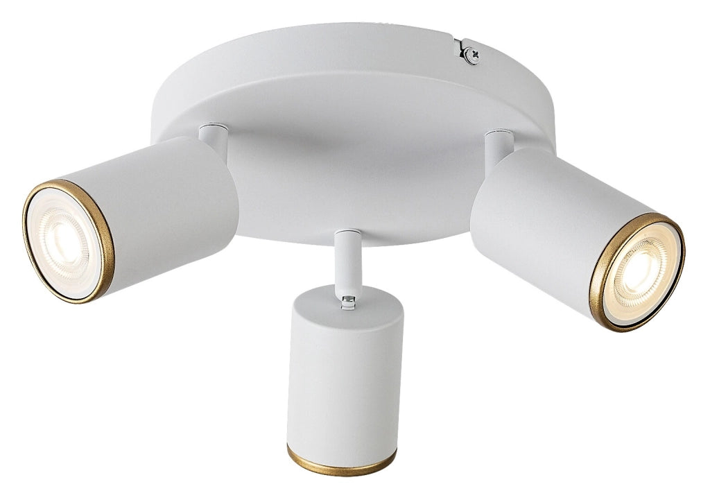 Lampada da soffitto Nolie 3xGU10 bianca metallo Rabalux