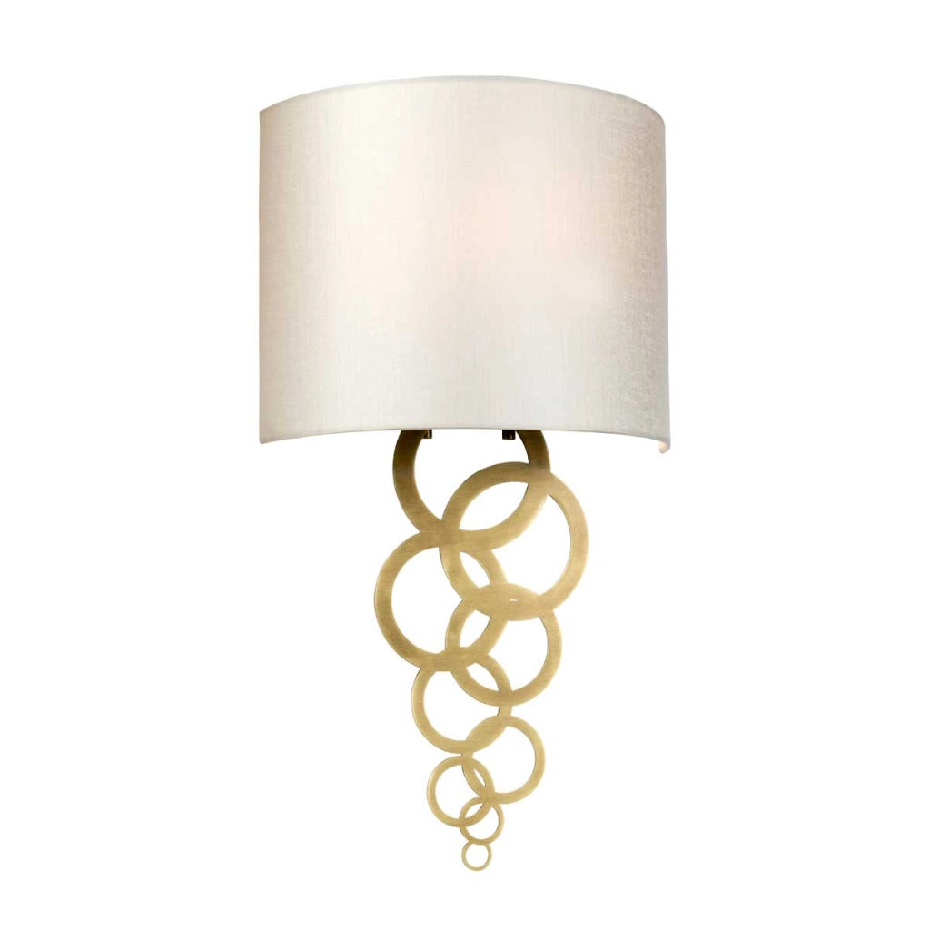 Applique Curtis ottone anticato crema 29cm E27 Elstead
