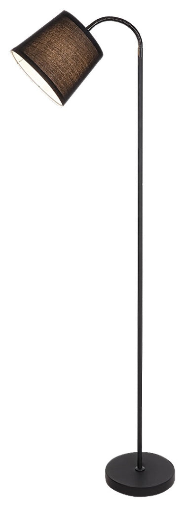 Lampada da terra Rabalux Godric nera E27 25W 141 cm