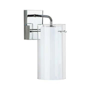 Applique moderna cromata vetro cilindro 1xE27 Bolt Alfa