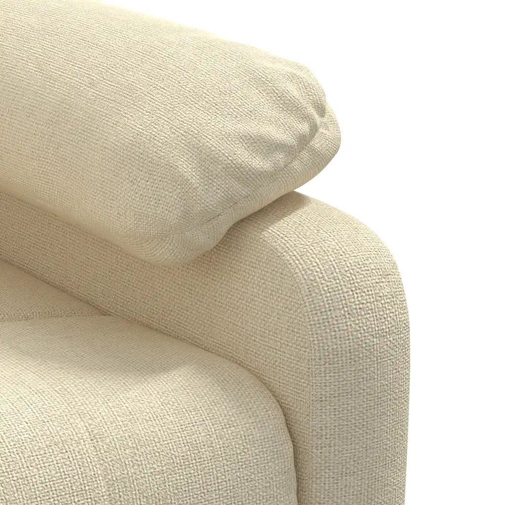 Poltrona Reclinabile in Tessuto Crema 348284