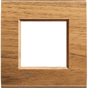 Living Light - Placca quadra 2P Noce - LNA4802LNC