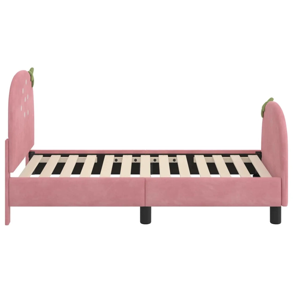 Struttura letto per bambini con testata Rosa 70 x 140 cm 42011069