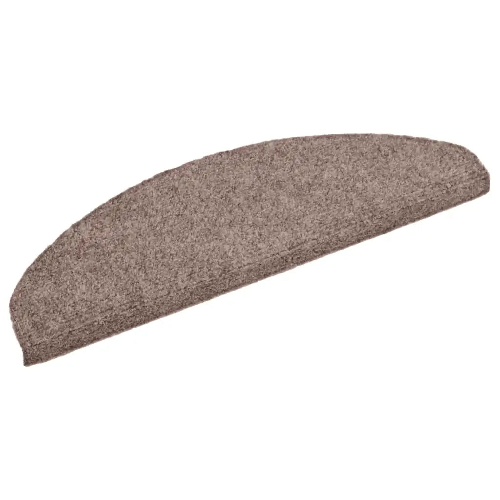 Tappetini per scale autoadesivi 20 pz 65x21x4 cm Marrone Chiaro semicircolari grandi 3365643