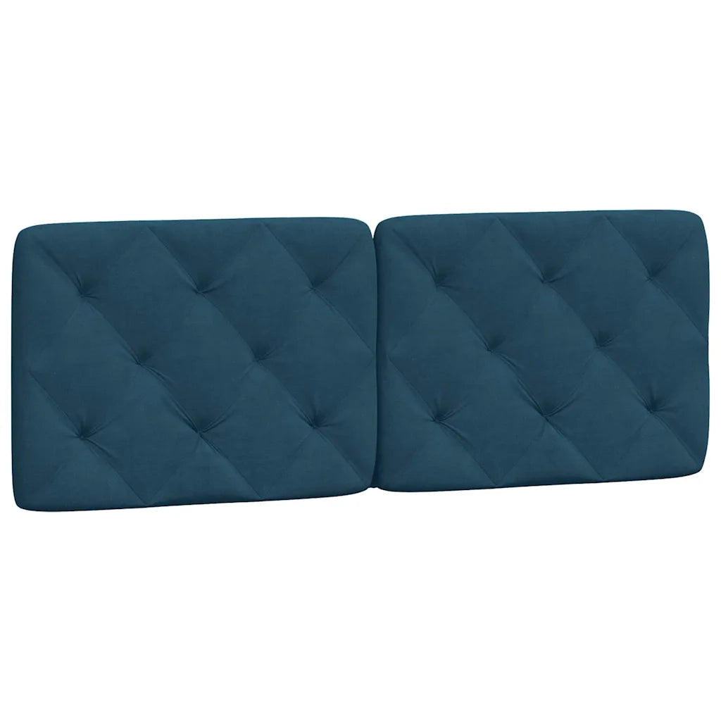 Giroletto senza Materasso Blu 140x190 cm in Velluto