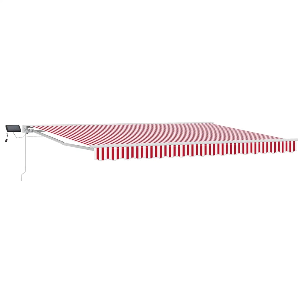 Cornice per Tenda Manuale con LED Rosso e Bianco 4,5 × 3 m 3420657