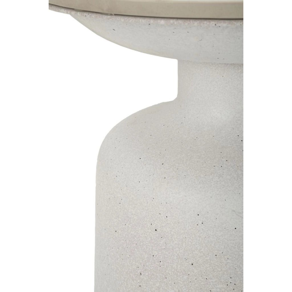 Tavolino VKH526, Bianco, Metallo, 40x40x47 cm