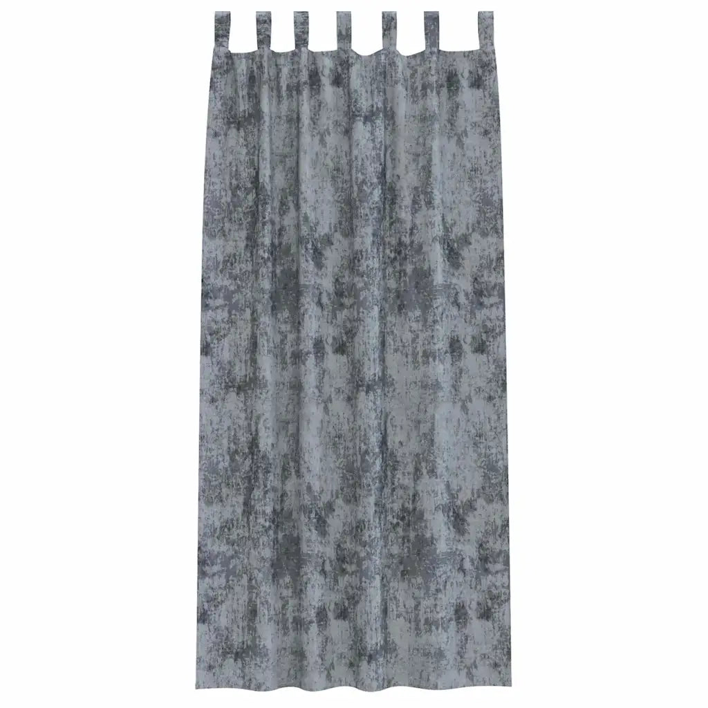 Tende in Velluto 2 pz Grigio Argento 260 x 140 cm Velluto